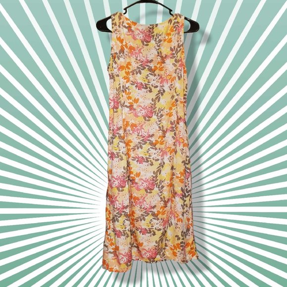 J. Jill floral sleeveless summer dress size M - Picture 2 of 6